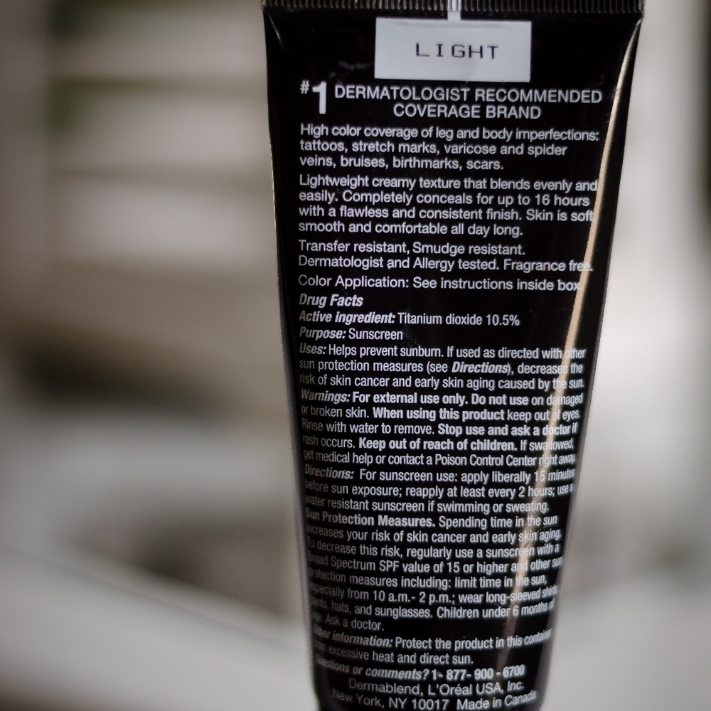 Dermablend Leg an Body Cover Shade Light